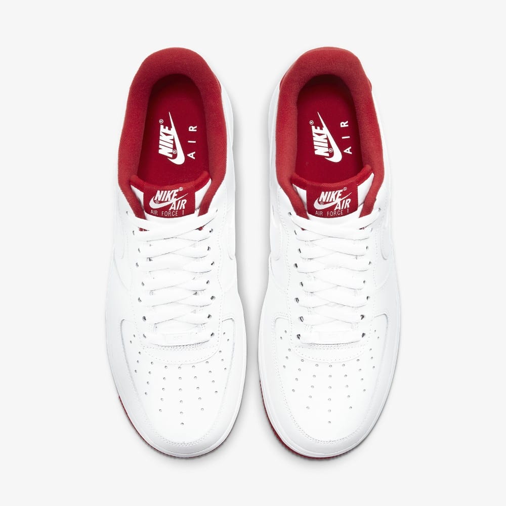 nike air force 1 white red